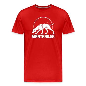 Vizsla MANTRAILER Search Dogs Dog Wilsigns - Men's Premium Organic T-Shirt - red - Front - Damien (186cm)