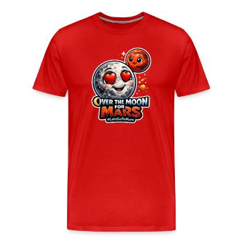 Lass Uns Zum Mars Gehen. Mars-erkundungsmission - Männer Premium Bio T-Shirt - Rot - Vorne - Damien (186cm)