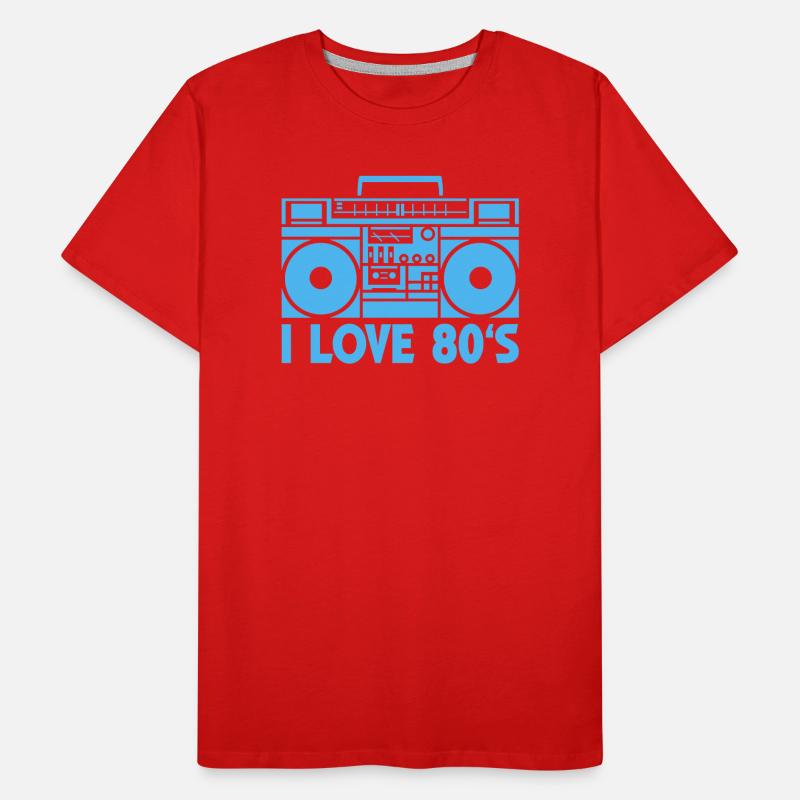 80s Boombox Statement Men's Premium Organic T-Shirt