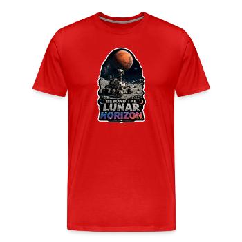 Lass Uns Zum Mars Gehen. Mars-erkundungsmission - Männer Premium Bio T-Shirt - Rot - Vorne - Damien (186cm)