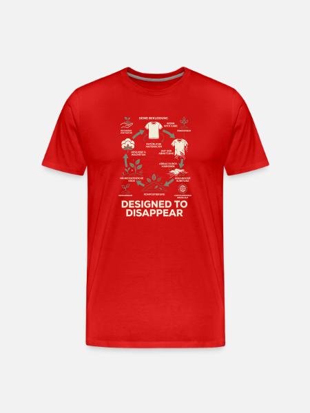Aktiver Umweltschutz - Männer Premium Bio T-Shirt - Rot