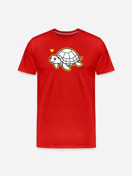 Max_the_turtle - Men's Premium Organic T-Shirt - red