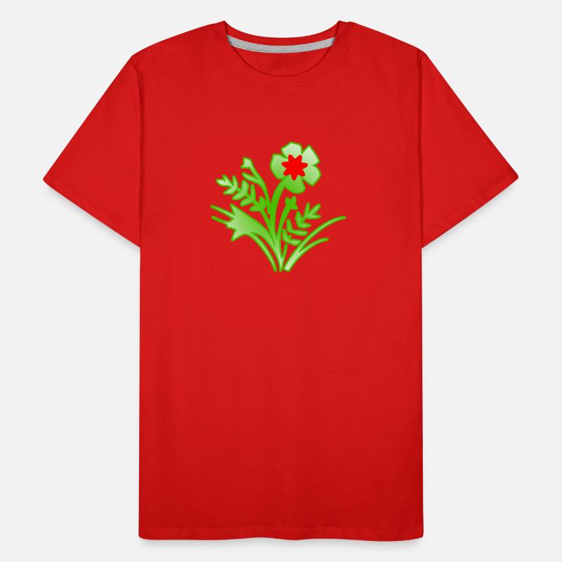 Blumen Männer Premium Bio T-Shirt