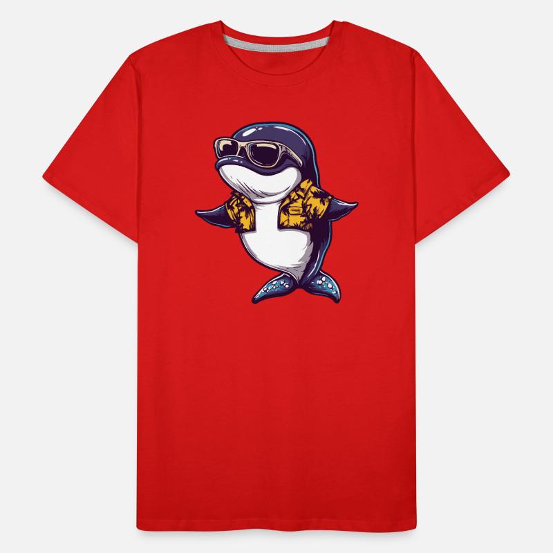 Wal Comic Urlaub Männer Premium Bio T-Shirt
