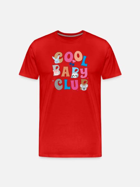 Cool Baby Club - Men's Premium Organic T-Shirt - red