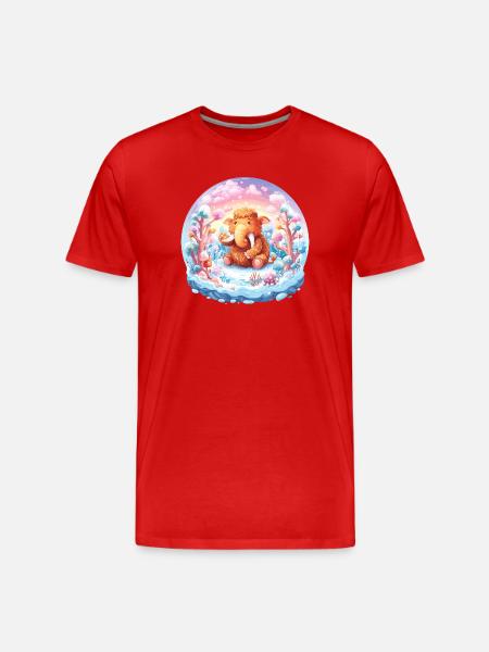 Pastel Mammut Winter Dream - Men's Premium Organic T-Shirt - red