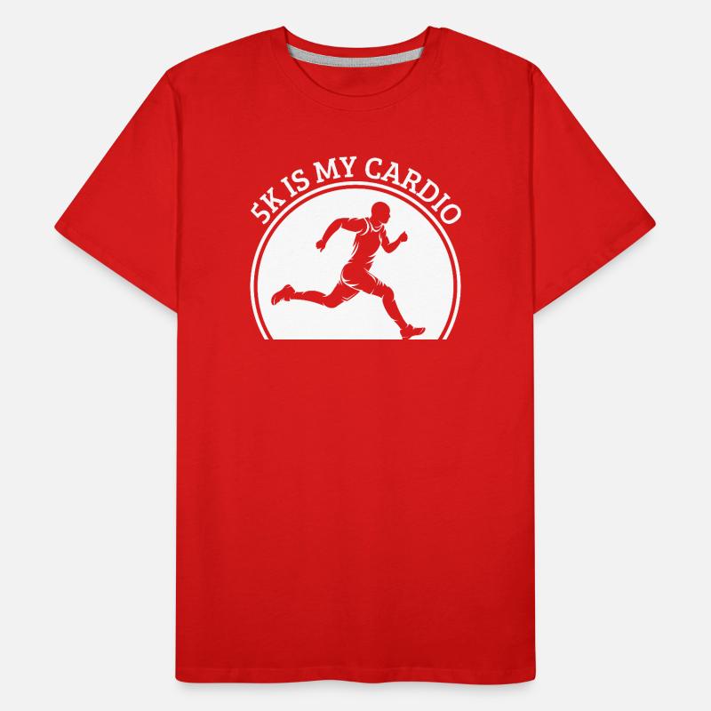 Marathon Runner 5K Is My Cardio Running Gift Männer Premium Bio T-Shirt