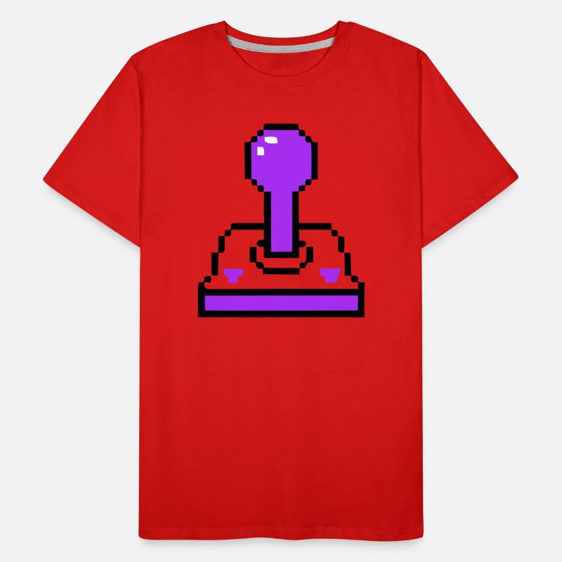 Arcade Joystick Retro Konsole Männer Premium Bio T-Shirt