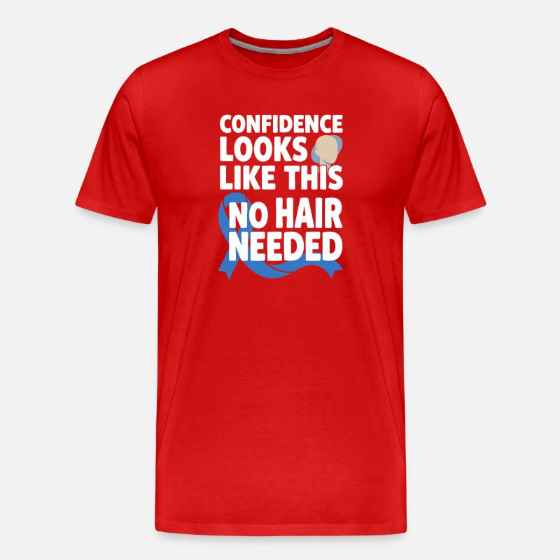 Alopezie-bewusstsein Alopecia Areata Haarausfall - Männer Premium Bio T-Shirt - Rot