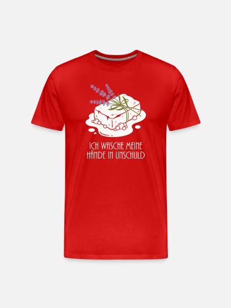 Soaps Foam Lavender Hobby - Men's Premium Organic T-Shirt - red