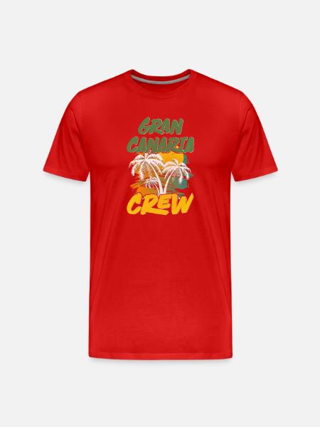 Gran Canaria Crew - Men's Premium Organic T-Shirt - red