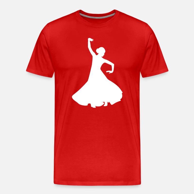 Tanzen - Männer Premium Bio T-Shirt - Rot