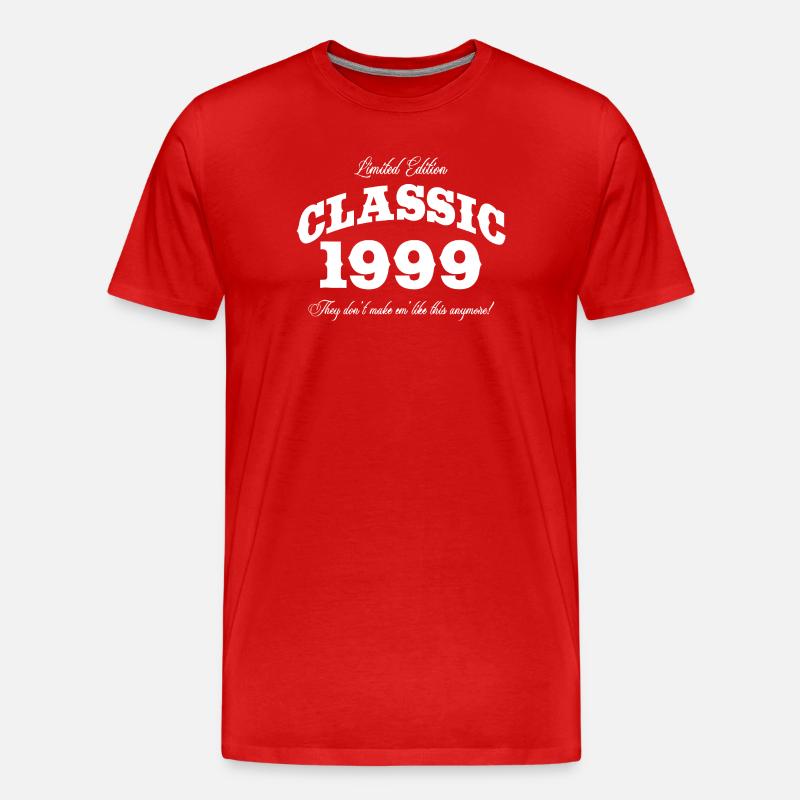 Limitierte Edition Classic 1999 - Männer Premium Bio T-Shirt - Rot