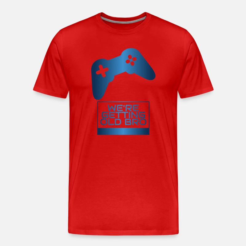 Wir werden älter, Bruder Manette - Männer Premium Bio T-Shirt - Rot