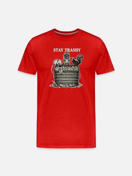 Reste Raton laveur Opossum Skunk - T-shirt bio Premium Homme - rouge