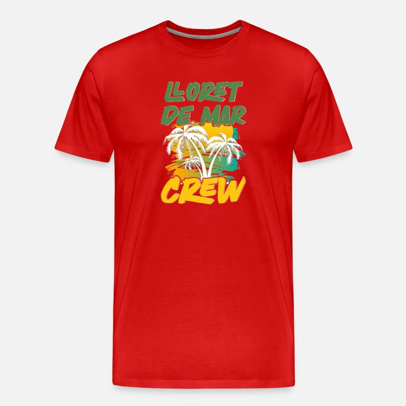 Lloret De Mar Crew - Männer Premium Bio T-Shirt - Rot