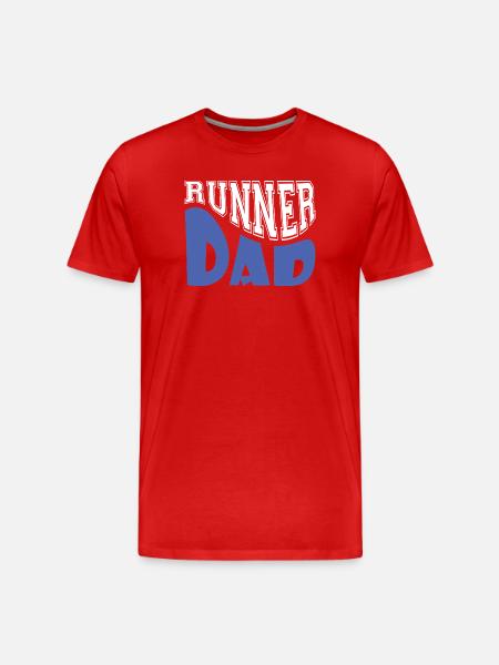 runner dad - Men's Premium Organic T-Shirt - red