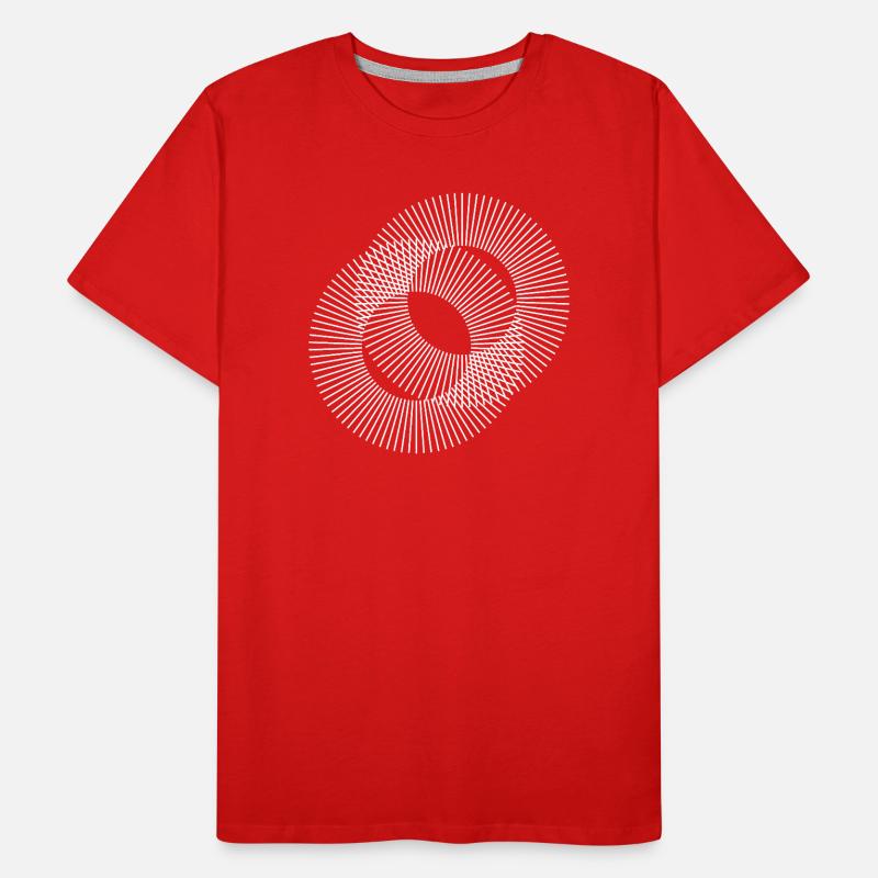Conception des Cercles Lignes T-shirt bio Premium Homme
