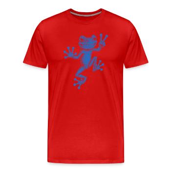 rainette - T-shirt bio Premium Homme - rouge - Devant - Damien (186cm)