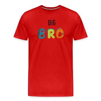 Big Brother - Men's Premium Organic T-Shirt - red - Front - Damien (186cm)