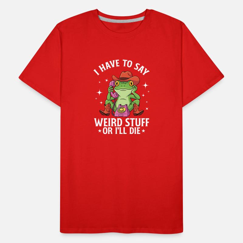 Frosch-Seltsamkeits-Meme Männer Premium Bio T-Shirt