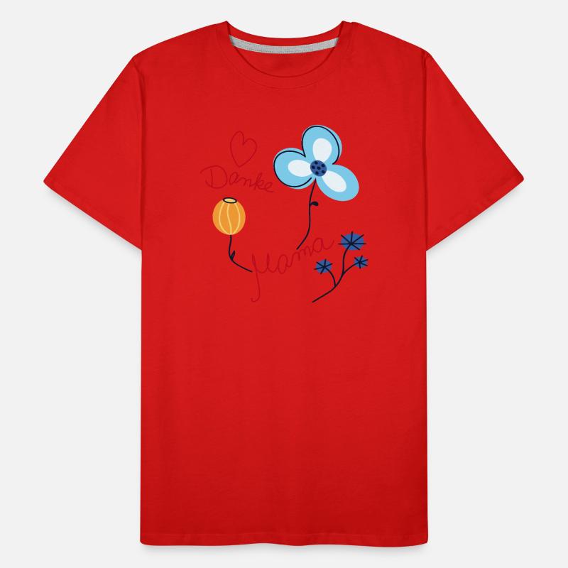 Danke Mama  Männer Premium Bio T-Shirt
