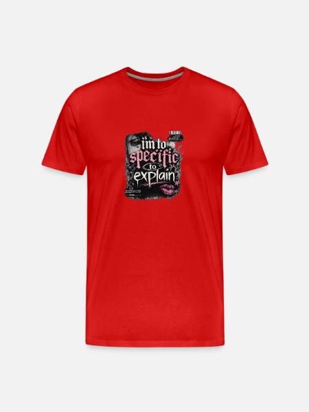 Too specific to explain – Gothic Pink - Men's Premium Organic T-Shirt - red