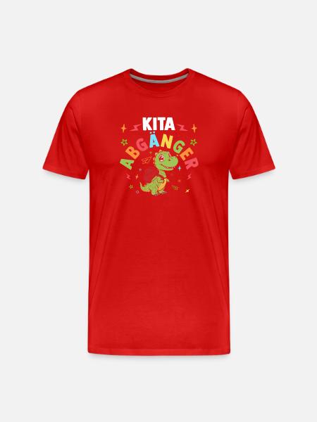 Daycare First Grade Dinosaur Student Kindergarten - Men's Premium Organic T-Shirt - red