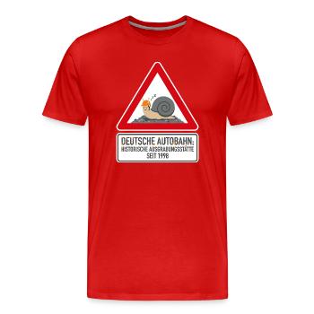 Historische Ausgrabungsstätte seit 1998 - Männer Premium Bio T-Shirt - Rot - Vorne - Damien (186cm)