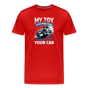 UTV Off Road 4 Wheeler Side by side - Männer Premium Bio T-Shirt - Rot - Vorne - Damien (186cm)