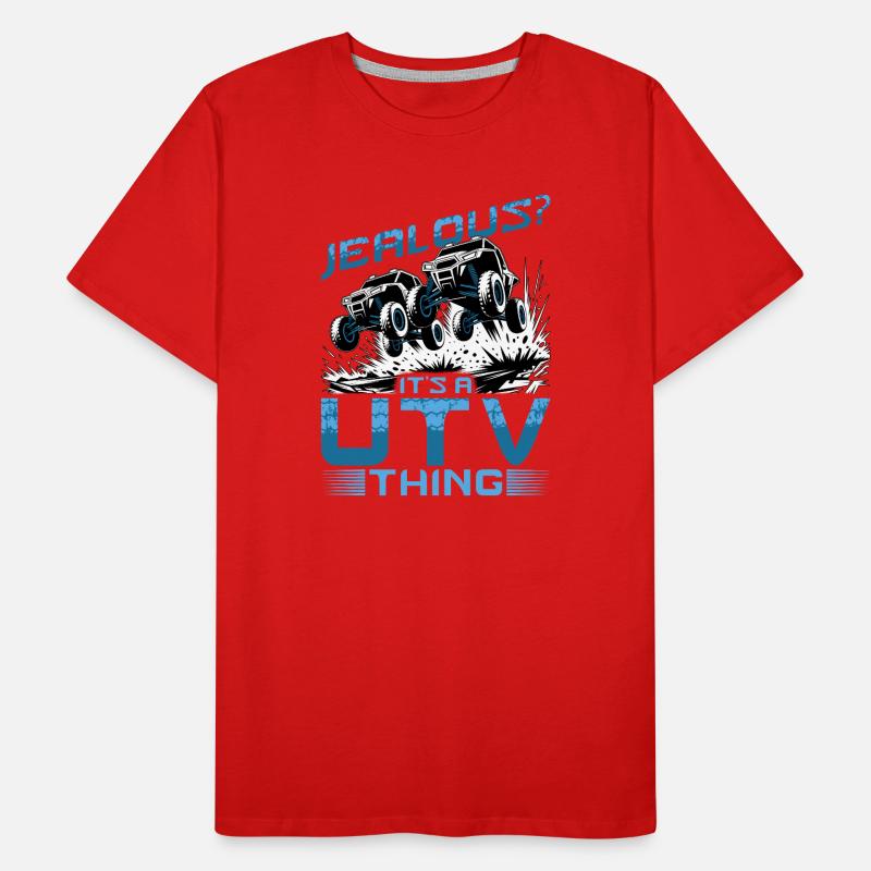UTV Tout-Terrain 4 Roues Côte à côte T-shirt bio Premium Homme