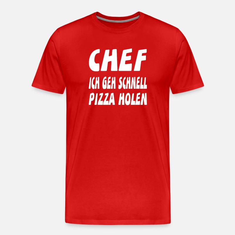 Chef - Männer Premium Bio T-Shirt - Rot