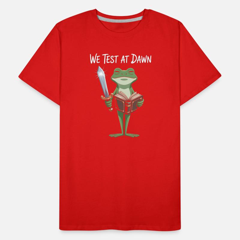 Dawn Test Frog: Sword & Scroll Men's Premium Organic T-Shirt