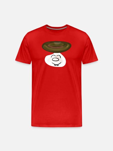 Lustiger Pilz Pilze Kinder - Männer Premium Bio T-Shirt - Rot