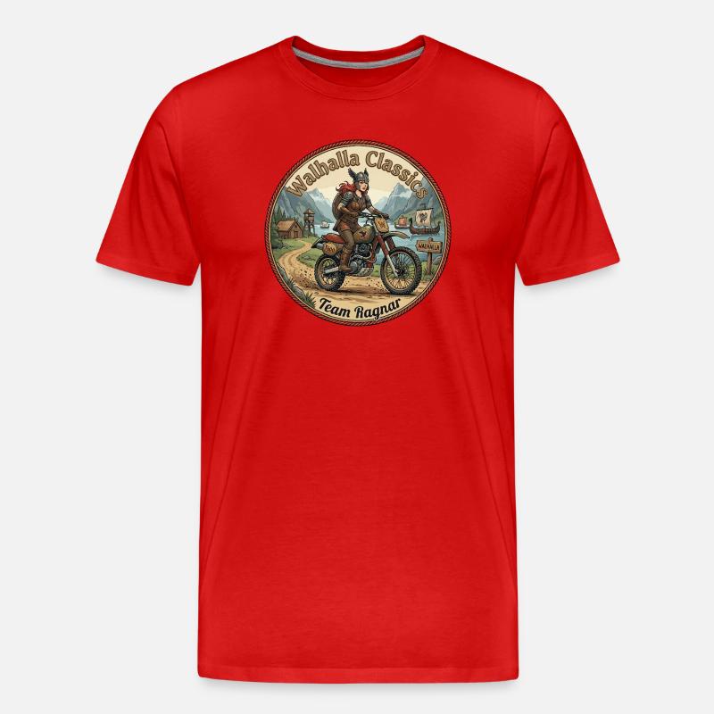 Walhalla Classics - Team Ragnar - Männer Premium Bio T-Shirt - Rot