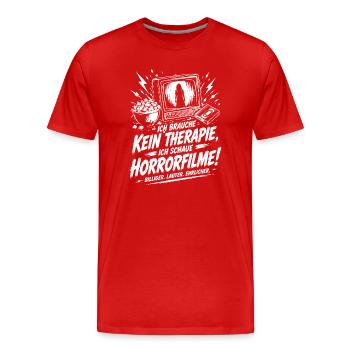 Real Life ist keine gute Grafik - Männer Premium Bio T-Shirt - Rot - Vorne - Damien (186cm)