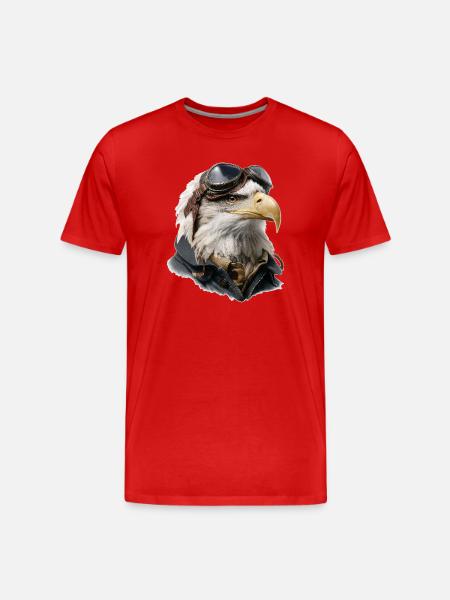 Adler Pilot - Men's Premium Organic T-Shirt - red