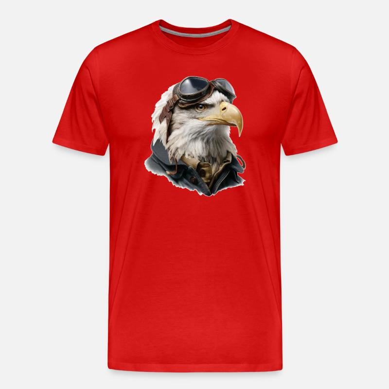 Adler Pilot - T-shirt bio Premium Homme - rouge