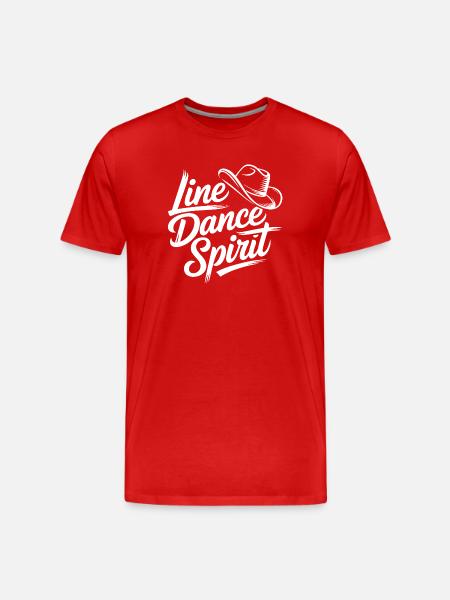 Line Dance Spirit - Men's Premium Organic T-Shirt - red