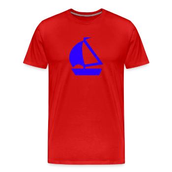 Sail - Men's Premium Organic T-Shirt - red - Front - Damien (186cm)
