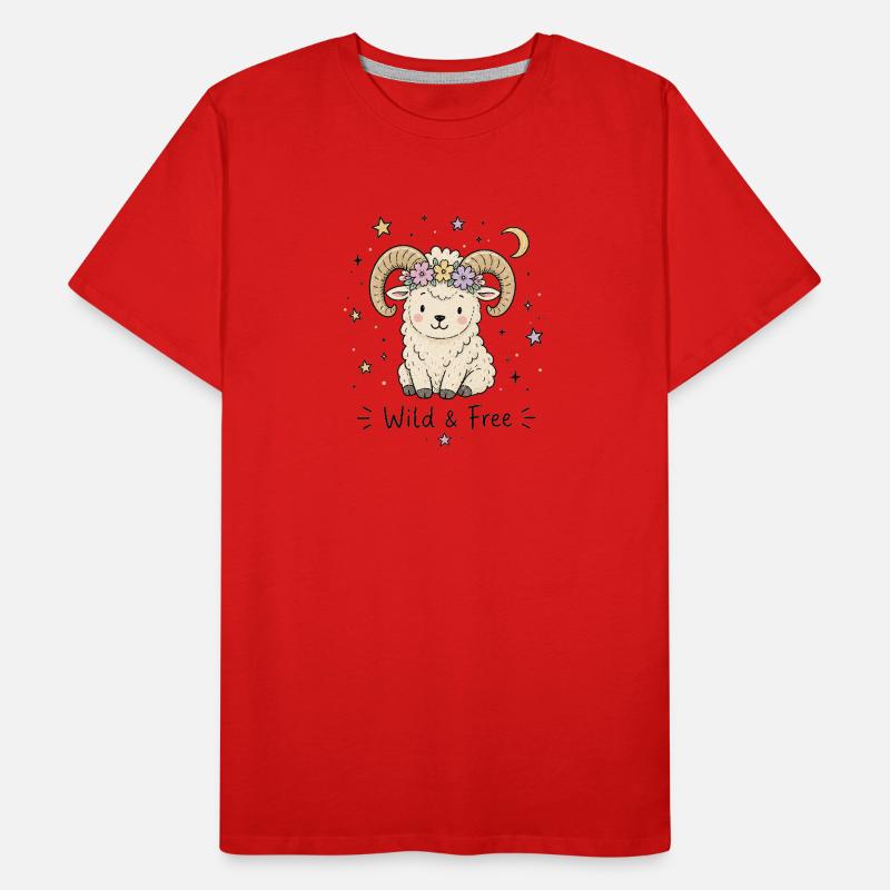 Astro-Widder – Wild & Free Männer Premium Bio T-Shirt