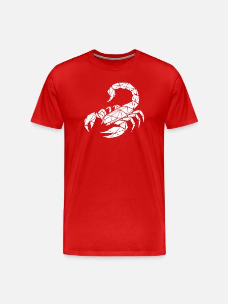 Scorpio – Power & Mystery - Men's Premium Organic T-Shirt - red
