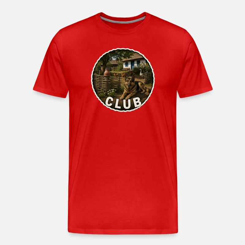 Usadba - Männer Premium Bio T-Shirt - Rot