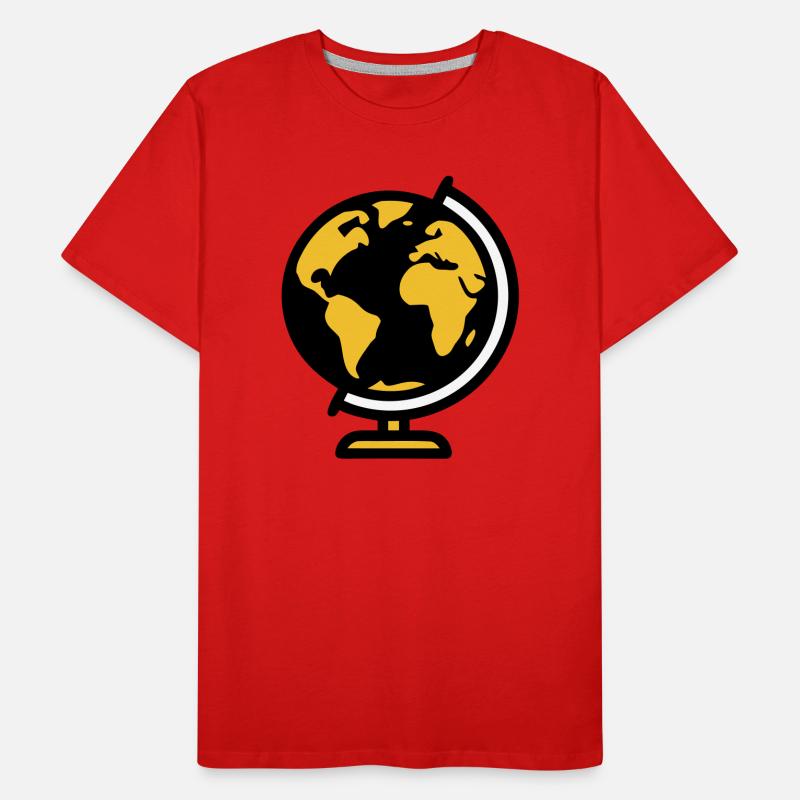 Globe Globe Earth School Men's Premium Organic T-Shirt