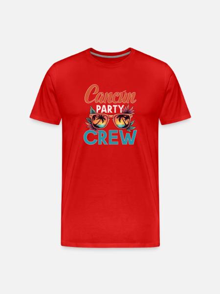 Cancun Crew - Men's Premium Organic T-Shirt - red