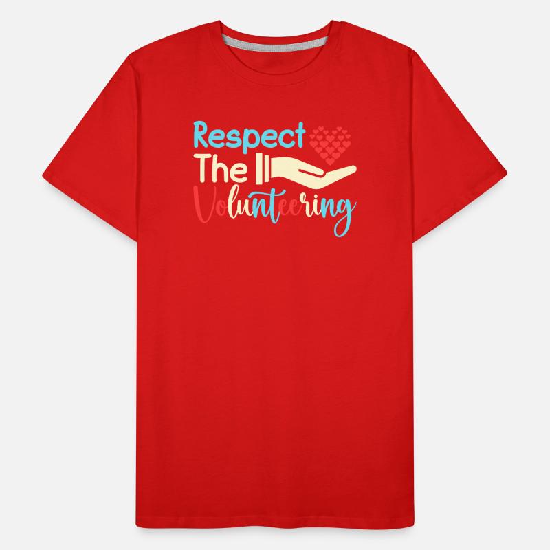 Appréciation du bénévole Respect du bénévole T-shirt bio Premium Homme