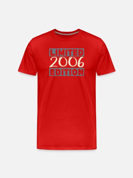 Millésime 2006, Cadeau D'anniversaire 20 Ans - T-shirt bio Premium Homme - rouge
