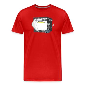 Tente de culture au cannabis, boîte à culture de cannabis, tente de culture - T-shirt bio Premium Homme - rouge - Devant - Damien (186cm)