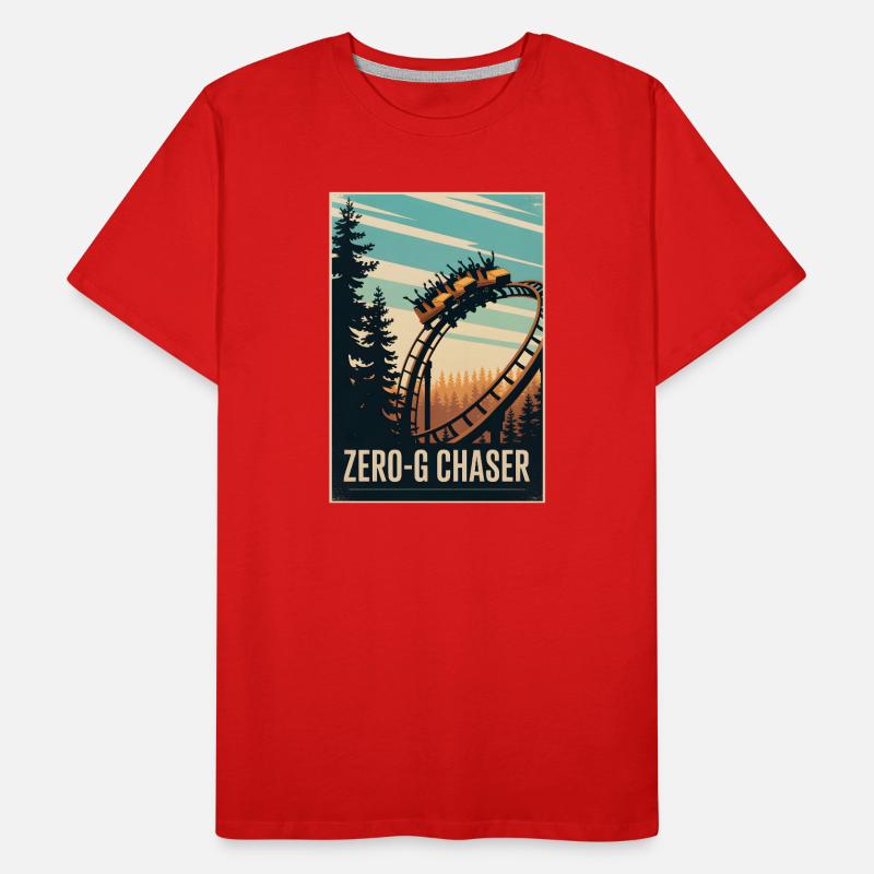 Zero-G Jäger | Achterbahn Thrill Männer Premium Bio T-Shirt