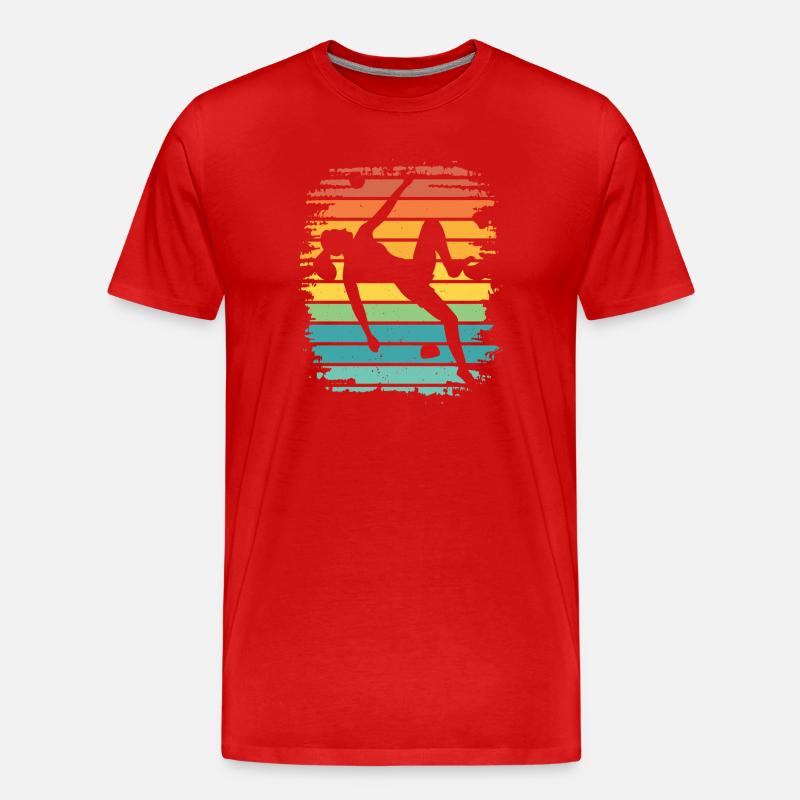 Boulderer Boulder Bouldern - Männer Premium Bio T-Shirt - Rot